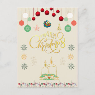 Weihnachtsschmuckkarte Postkarte