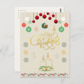 Weihnachtsschmuckkarte Postkarte (Vorne/Hinten)