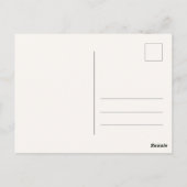 Weihnachtsschmuckkarte Postkarte (Rückseite)