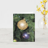 Weihnachtsschmuckkarten Karte (Gelbe Blume)