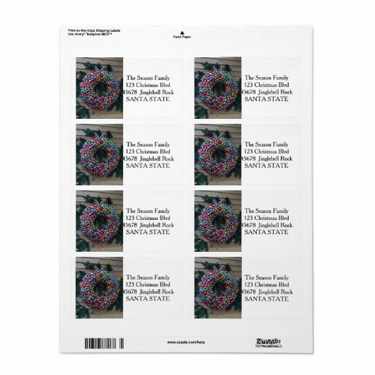 Weihnachtsschmuckmarke (Vorne)