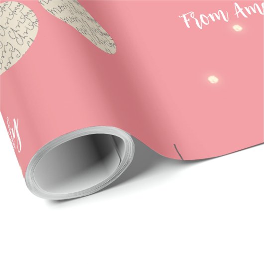 Weihnachtsschmuckmuster Geschenkpapier (Rolleneckpunkt)