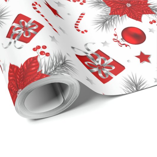 Weihnachtsschmuckpapier Geschenkpapier (Rolleneckpunkt)