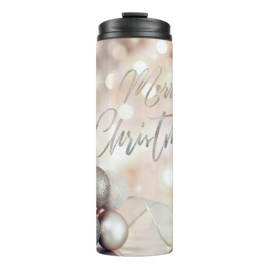Weihnachtsschmuckpapier Thermosbecher (Vorderseite)