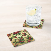 Weihnachtsschmuckpapier-Untersetzer Rechteckiger Pappuntersetzer (Vor Ort)