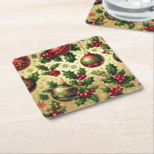 Weihnachtsschmuckpapier-Untersetzer Rechteckiger Pappuntersetzer (angewinkelt)
