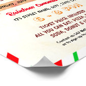 Weihnachtsschmuckschmuck Poster (Ecke)