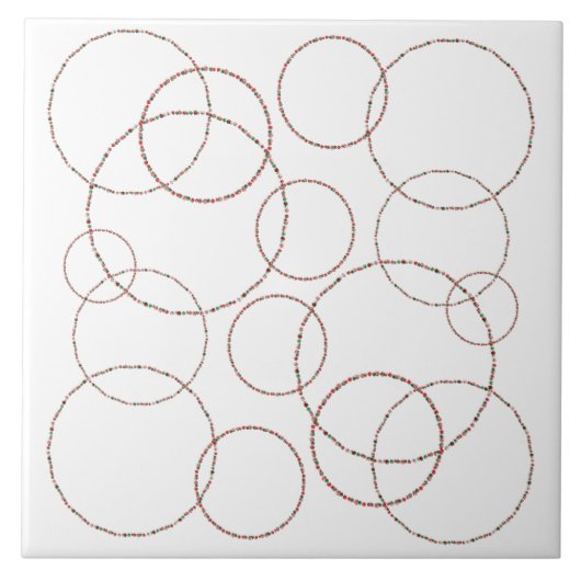 Weihnachtsschmuckzirkel Fliese (Vorderseite)