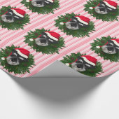 WeihnachtsSchnauzer Geschenkpapier (Ecke)