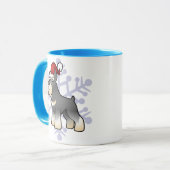 WeihnachtsSchnauzer Tasse (Vorderseite Links)