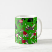 Weihnachtsschnauzer-Tasse Kaffeetasse (VorderseiteRechts)