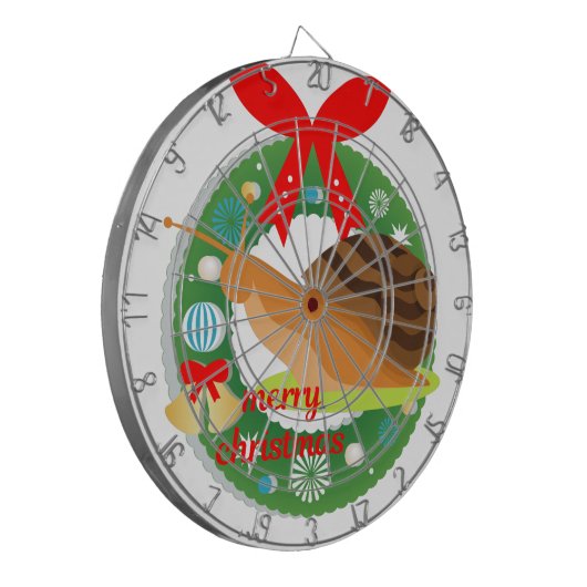 Weihnachtsschnecke Dartscheibe (Vorderseite Links)