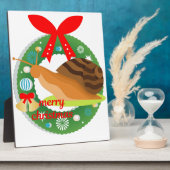 Weihnachtsschnecke Fotoplatte (Seite)