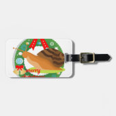 Weihnachtsschnecke Gepäckanhänger (Vorderseite horizontal)