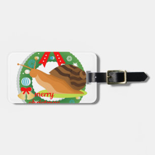 Weihnachtsschnecke Gepäckanhänger