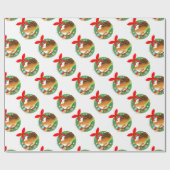 Weihnachtsschnecke Geschenkpapier (Flach)