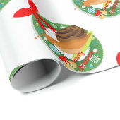 Weihnachtsschnecke Geschenkpapier (Rolleneckpunkt)