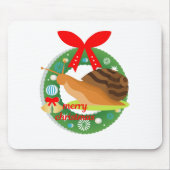 Weihnachtsschnecke Mousepad (Vorne)