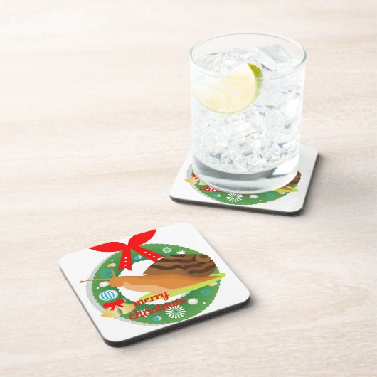 Weihnachtsschnecke Untersetzer (Rechte Seite)