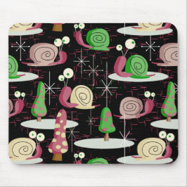 WeihnachtsSchnecken - MidCentury Retro — Mousepad