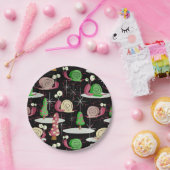 WeihnachtsSchnecken - MidCentury Retro — Pappteller (Party)