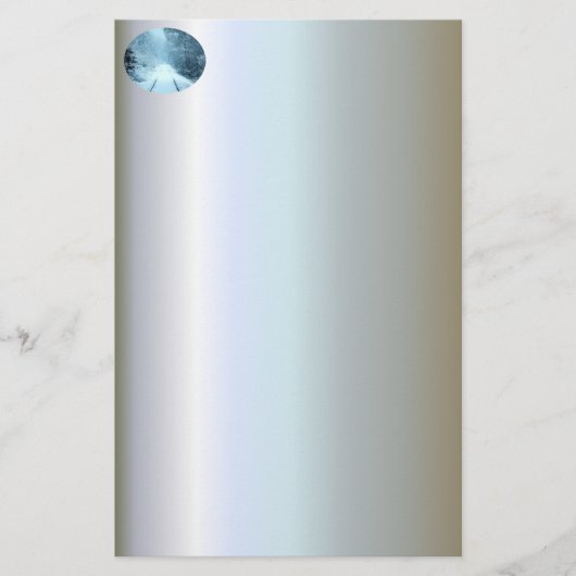 Weihnachtsschnee auf Eisenbahnwegen Briefpapier (Vorderseite)