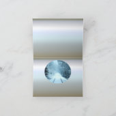 Weihnachtsschnee auf Eisenbahnwegen Karte (Innenseite)