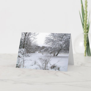 Weihnachtsschnee Feiertagskarte