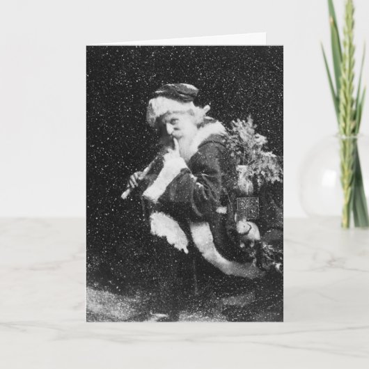 Weihnachtsschnee Feiertagskarte (Vorderseite)