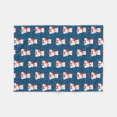 Weihnachtsschnee Fleecedecke (Vorderseite (Horizontal))