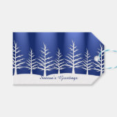 Weihnachtsschnee Geschenkanhänger (Vorderseite (Horizontal))