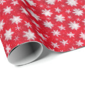 Weihnachtsschnee Geschenkpapier (Rolleneckpunkt)