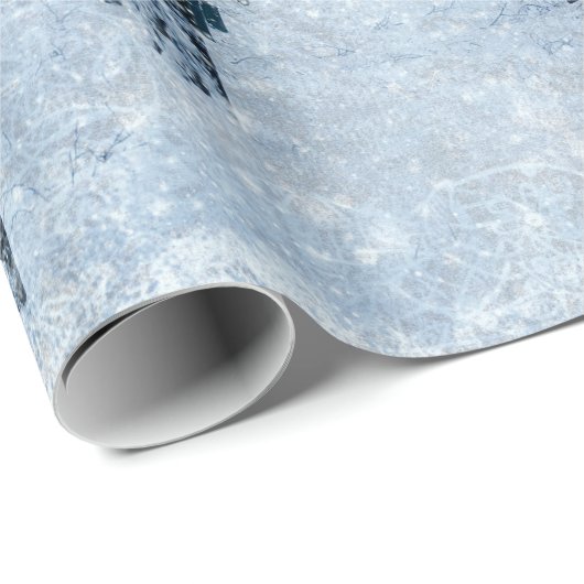 Weihnachtsschnee Geschenkpapier (Rolleneckpunkt)