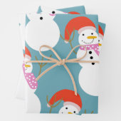 Weihnachtsschnee Geschenkpapier Set (Beispiel)