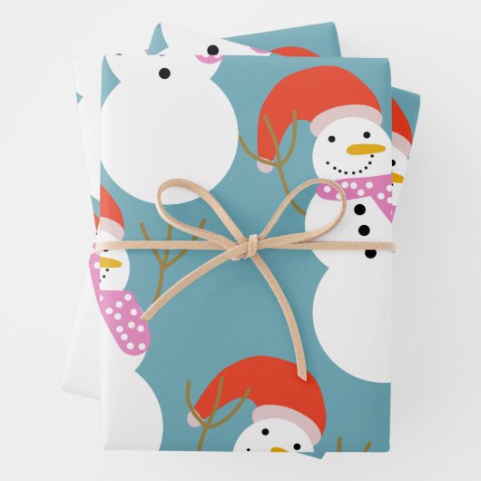 Weihnachtsschnee Geschenkpapier Set (Beispiel)