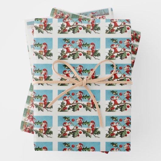 Weihnachtsschnee Geschenkpapier Set (Beispiel)