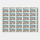 Weihnachtsschnee Geschenkpapier Set (Vorderseite)