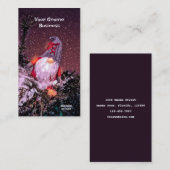 Weihnachtsschnee Glitzer Niedlich Gnome Visitenkarte (Vorne/Hinten)