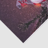 Weihnachtsschnee Glitzer Rustikales Gnome Seidenpapier (Ausschnitt)