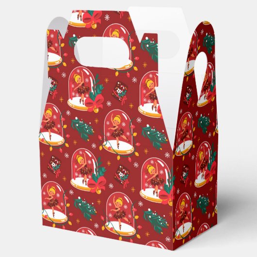 Weihnachtsschnee Globe Ballerina Fvor Box Geschenkschachtel (Geöffnet)