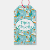 Weihnachtsschnee Globe Ballerina Geschenkanhänger (Vorderseite)