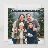 Weihnachtsschnee im Sommer viel Spaß Feiertagskarte (Rückseite)