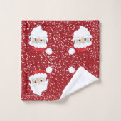 Weihnachtsschnee im Winter zu Weihnachten Badhandtuch Set (Waschlappen)
