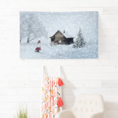 Weihnachtsschnee in der Hütte Banner (Insitu)