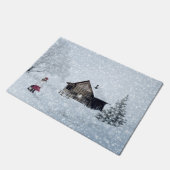 Weihnachtsschnee in der Hütte Fußmatte (Schrägansicht)