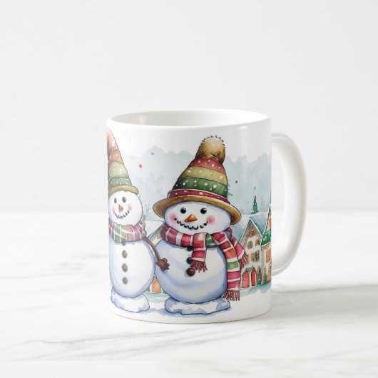 Weihnachtsschnee Kaffeetasse (VorderseiteRechts)