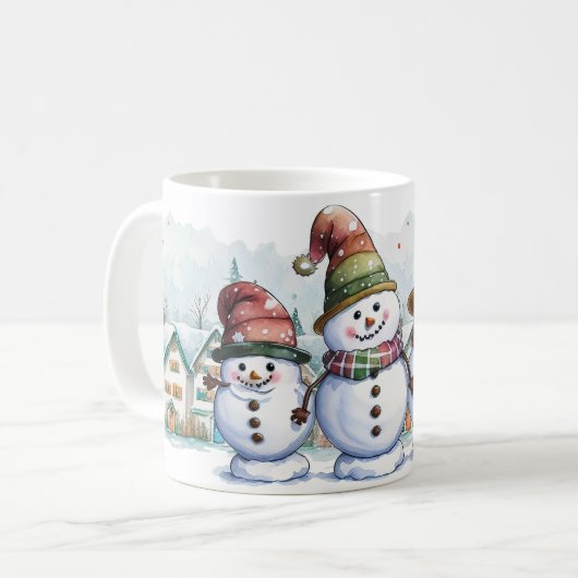 Weihnachtsschnee Kaffeetasse (Vorderseite Links)