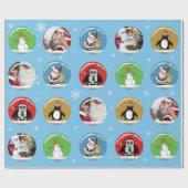 Weihnachtsschnee-Kugel-kundenspezifische Geschenkpapier (Flach)