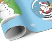 Weihnachtsschnee-Kugel-kundenspezifische Geschenkpapier (Rolleneckpunkt)