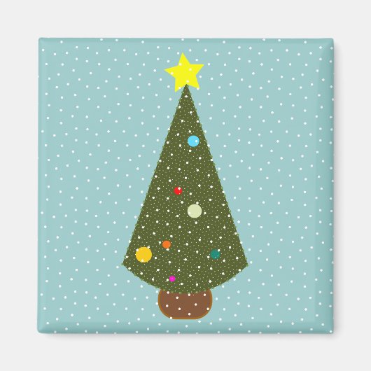 Weihnachtsschnee Magnet (Vorne)